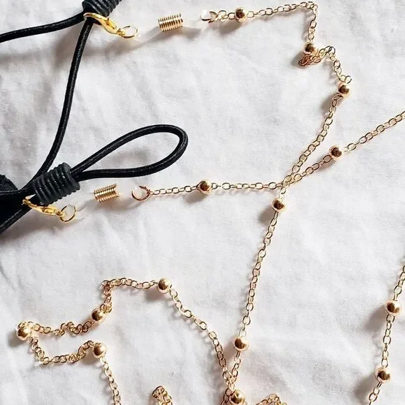 Mask Golden Pearl Chain - Picture 3 of 6